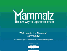 Tablet Screenshot of mammalz.com